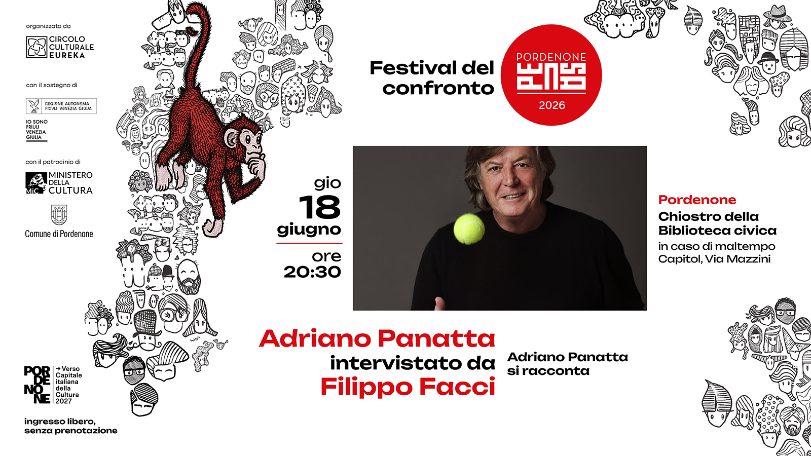 Adriano Panatta si racconta. Intervista a cura di Filippo Facci.
