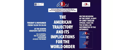 GINEVRA, 12 NOVEMBRE: AMERICA AFTER AMERICA