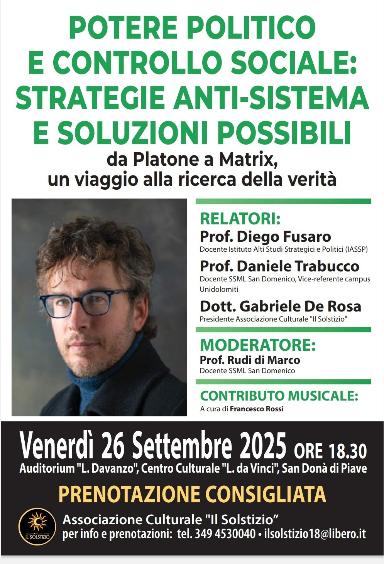Potere Politico e Controllo Sociale: Strategie Anti-Sistema e Soluzioni Possibili