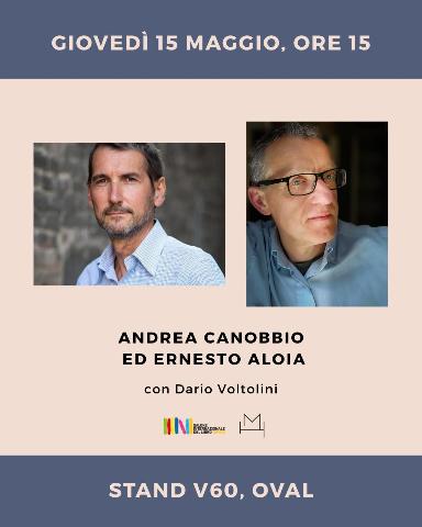 Andrea Canobbio e Ernesto Aloia al Salone del Libro