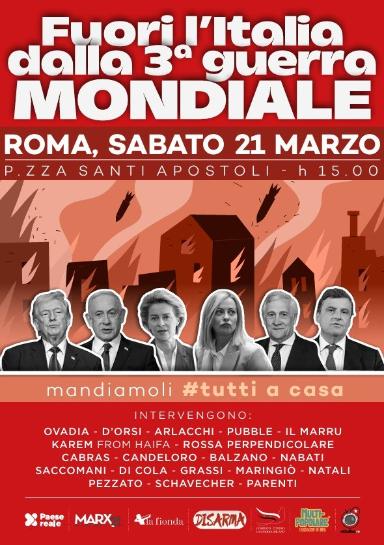 Fuori l’Italia dalla Terza Guerra Mondiale #tuttiacasa
